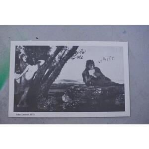 Vintage John Lennon 1971 Artistic Black and White Print